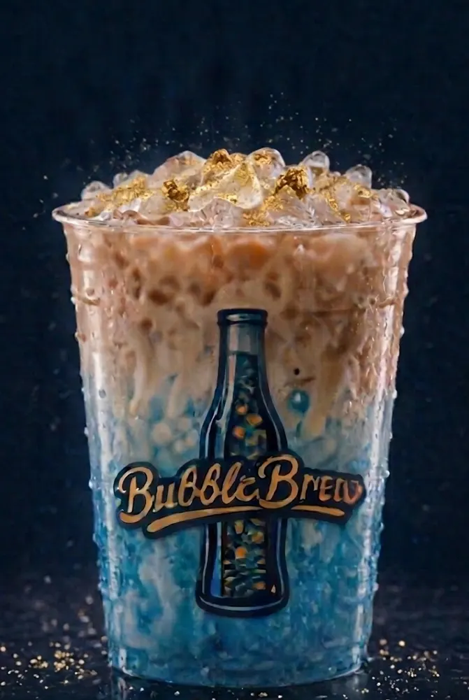 Cream finish added to a dirty soda